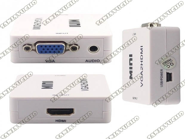 &+ CONVERTIDOR VIDEO HDMI A VGA